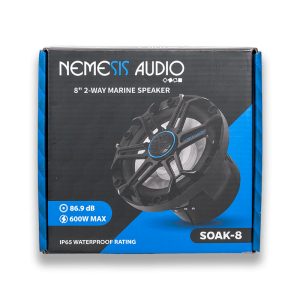 Nemesis Audio SOAK-8 – 8″ Marine Speaker with RGB Lighting
